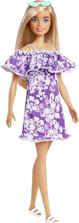 Amazon Com Barbie Loves The Ocean Beach Themed Doll 11 5 Inch Blonde Made From Recycled Plastics Wearing Fashion Accessories Gift For 3 To 7 Year Olds Toys Games