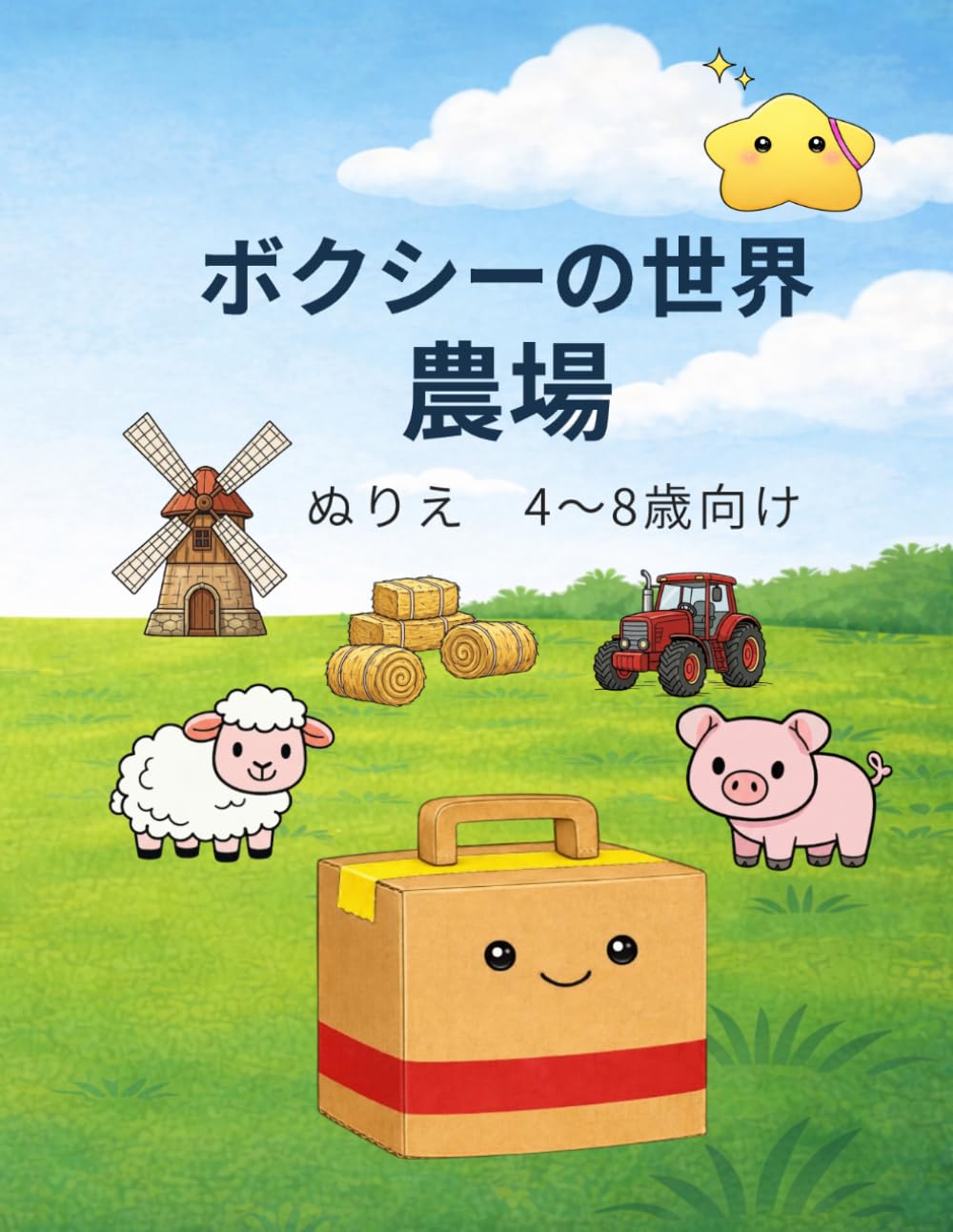 ボクシーの世界　農場: 4～8歳向け　やさしいぬりえ (BOXY’S　WORLD)