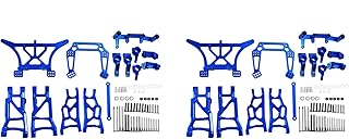 Wzxksoac 2Conjunto Mejora de AleacióN de Aluminio Chasis Brazo C Asiento Trasero Eje Trasero Kit de Piezas para 1/10 2WD Slash Stampede Piezas, 1