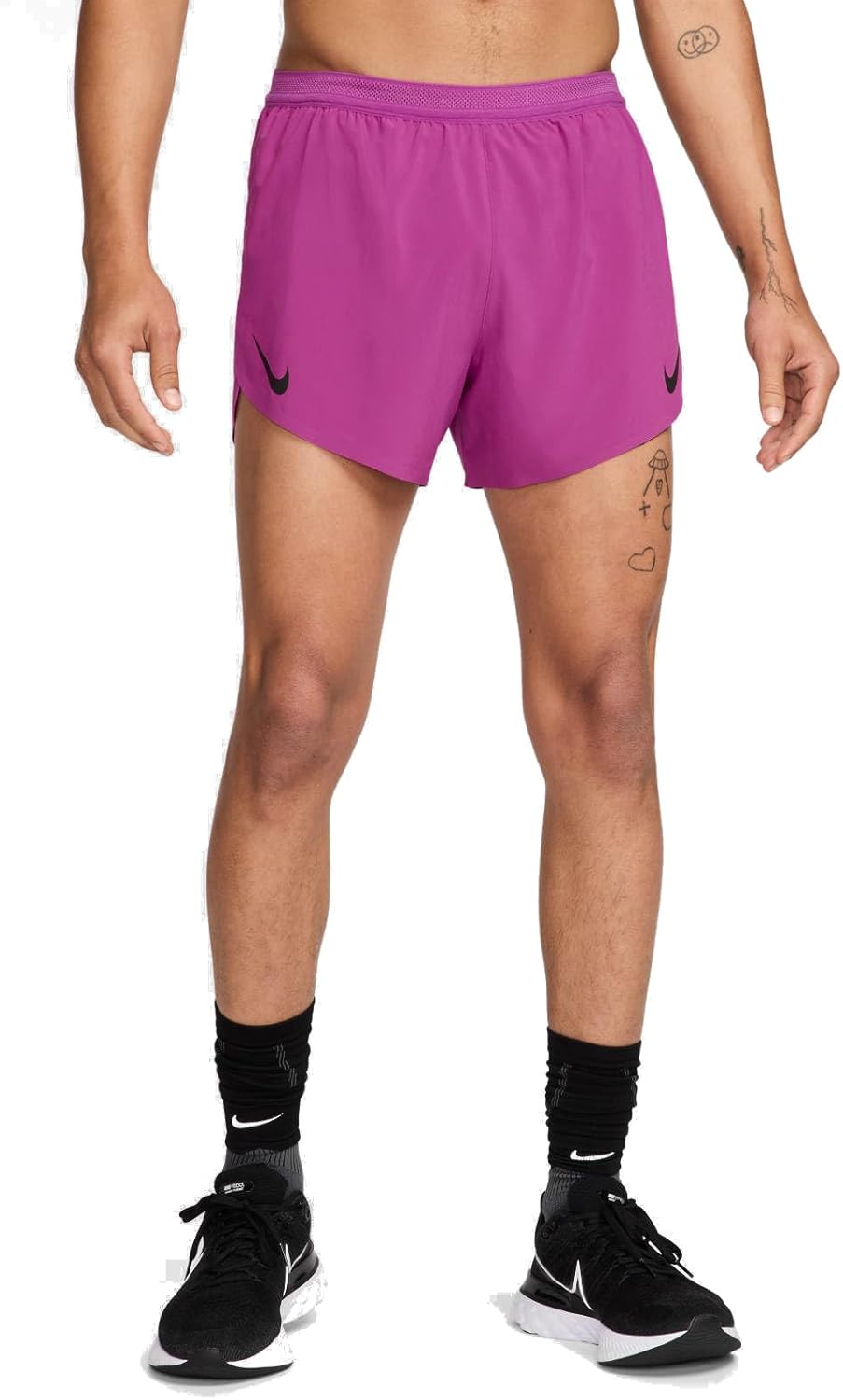 Nike AeroSwift Men's Dri-FIT ADV 4" Brief-Lined Running Shorts (Hot Fuchsia/Black, FN3352-518) Size XX-Large