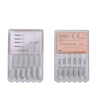 Vista 5 de Annhua® Endodoncia - Esparcidores de acero inoxidable con agujas, instrumentos dentales de dureza para conducto radicular (40 # 0.827 in)