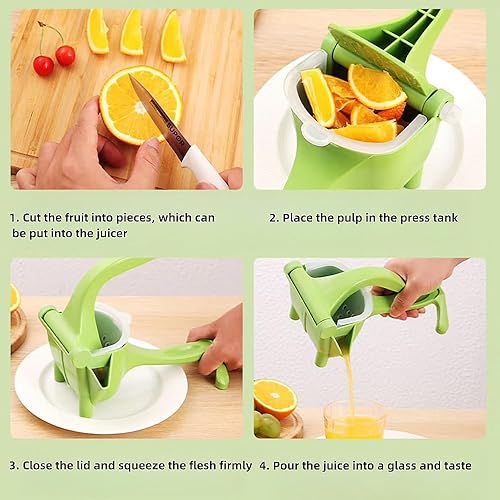 Miniatura 4 de Exprimidor manual de jugo de naranja, separación de jugo de escoria, exprimidor de jugo de limón, prensa de jugo de sandía de naranja de caña de