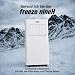 Freeze. nineH 9000BTU Mobile Klimaanlage mit Wärmepumpe, weiß, Monoblock-Klimaanlage und Heizung mit LED-Anzeige, Fernbedienung, Schlafmodus, verstellbarem Luftauslass, inkl. Abluftschlauch und Fenste