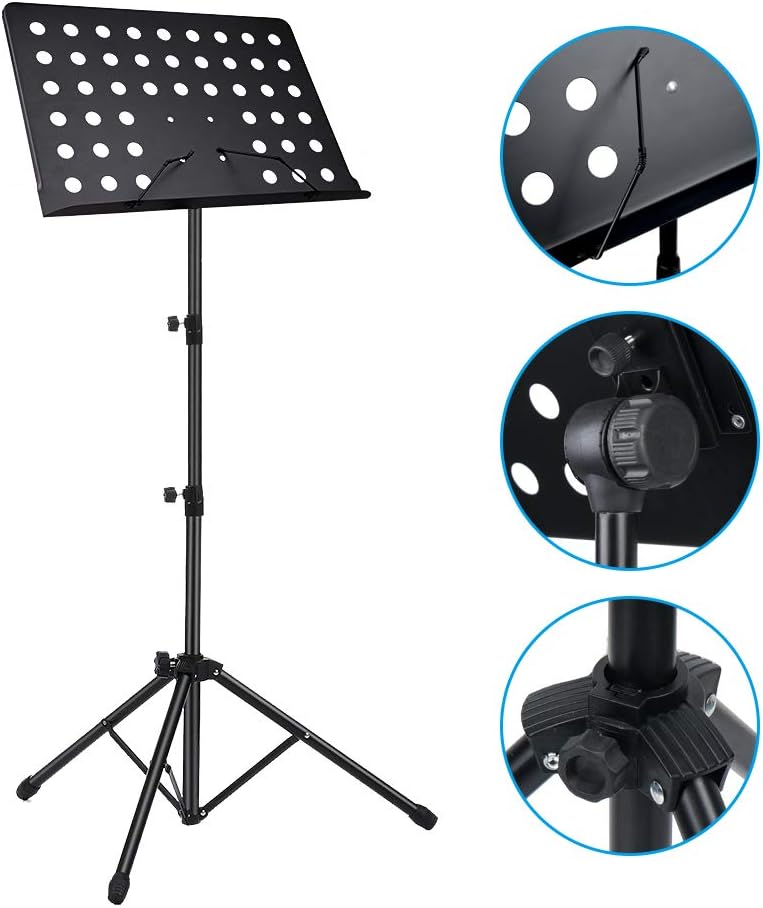 Sheet Music Stand Collapsible Orchestra Portable Music