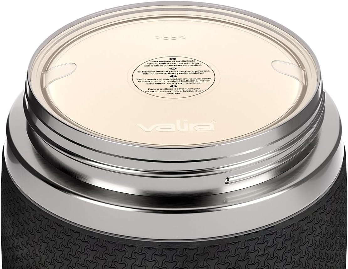 Valira Incoterm Stainless Steel Thermal Food Container, Grey, 0.7 L