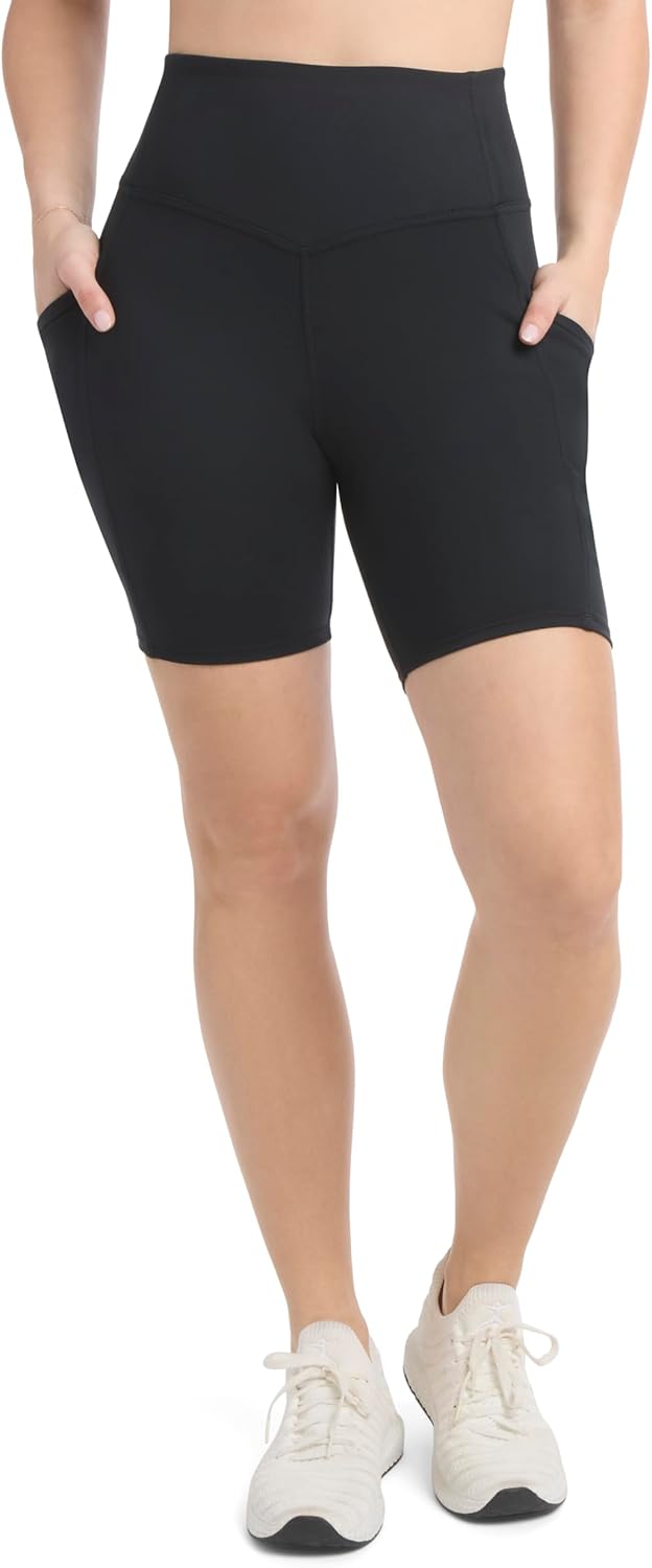 Danskin Womens 2 Pack Crosstrain 7" Bike Shorts - Image 2