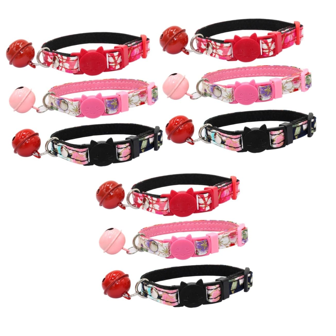 POPETPOP 9 STK Glockenhalsbänder Für Hunde Hund Weihnachten Schleifenhalsband Für Hunde Kätzchenhalsband Mit Glocke Katzenhalsbänder Mit Glöckchen Abbrechbarer Kragen Einstellbar Haustier