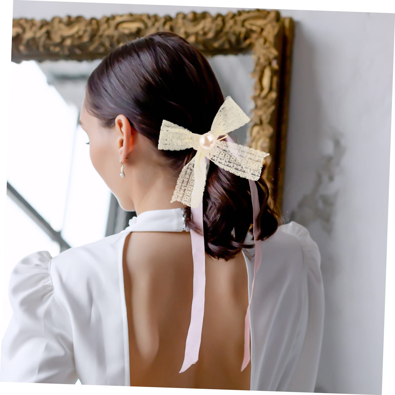 STOBOK 3rollos Ribete De Encaje Decorativo Bordado Para Manualidades Metros Accesorios Para Diademas y Ropa Material Resistente y Elegante Para