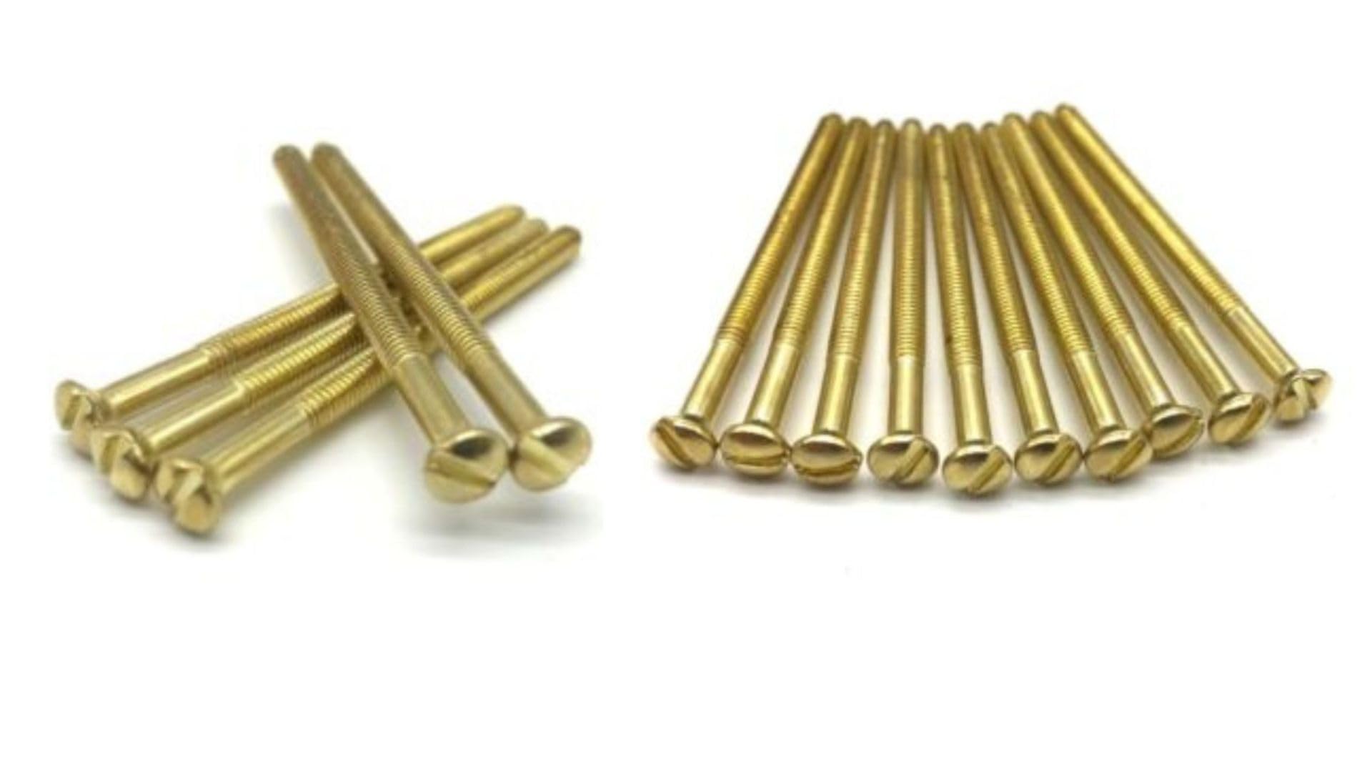 Electrical Long Socket Screws 40mm, 50mm, 75mm Black Nickel, Brass