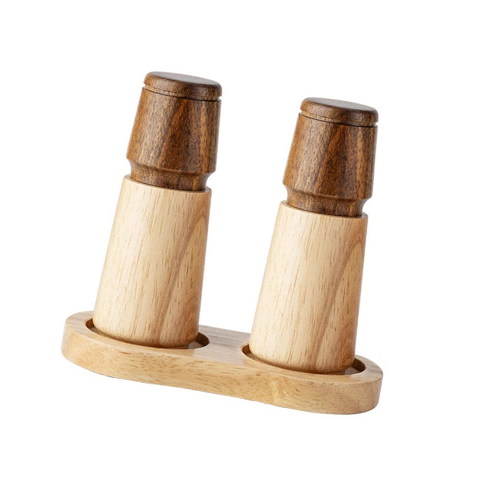 Moulin à épices en bois naturel manuel robuste pour poivre et sel de cuisine