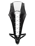 Mens Harness Jockstrap Leotard Bodywear Leather Jumpsuit Wrestling Singlet Bodysuits