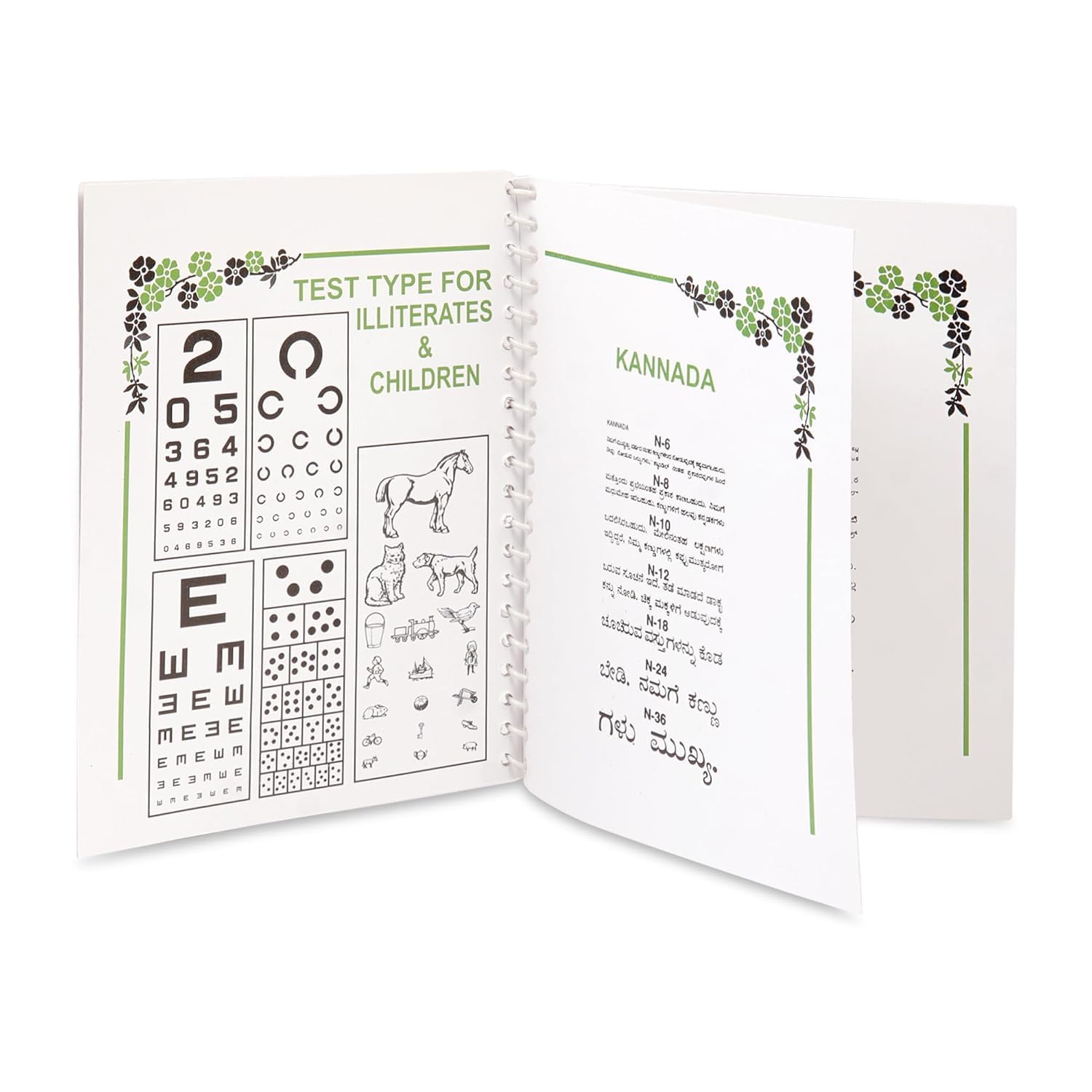 HYZIK Near Vision Test Chart book Multi Language Book for Eye Test.-image-7