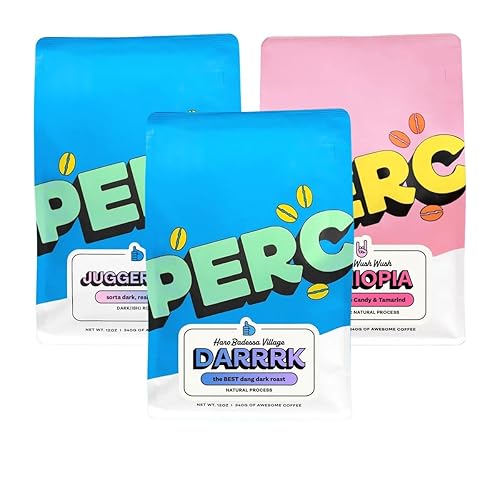 Bean Box Sampler - Roasted by Perc, 3-Pack, Freshly Ground