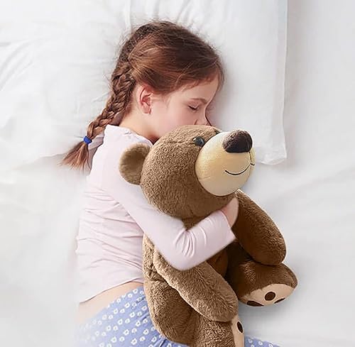 Miniatura 5 de Oso de peluche con peso de 3.5 libras, almohada de animales de felpa con peso de 24 pulgadas, bonitos juguetes de peluche kawaii, regalos para