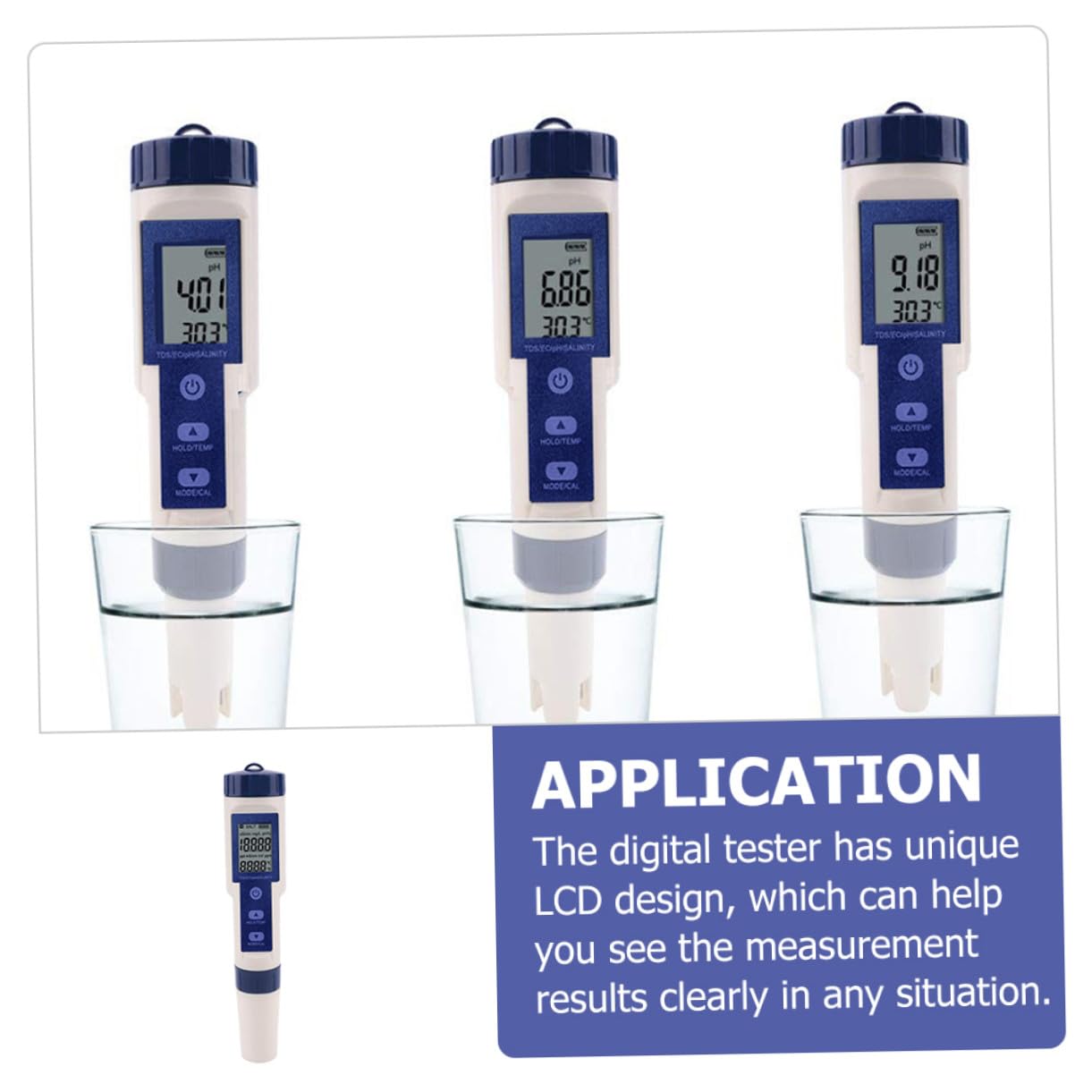 LIFKOME Tester Digitale Salinità Acqua Portatile Misuratore Temperatura e qualità per Piscina Acquario e Compatto e Resistente per Laboratori e Acqua di