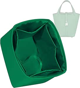 ZYZii Zijden Portemonnee Organizer voor Picotin 14/18/22/26, Insert in Bag, Luxe Handtas Tote Voering Shapers (PC18, Champagne