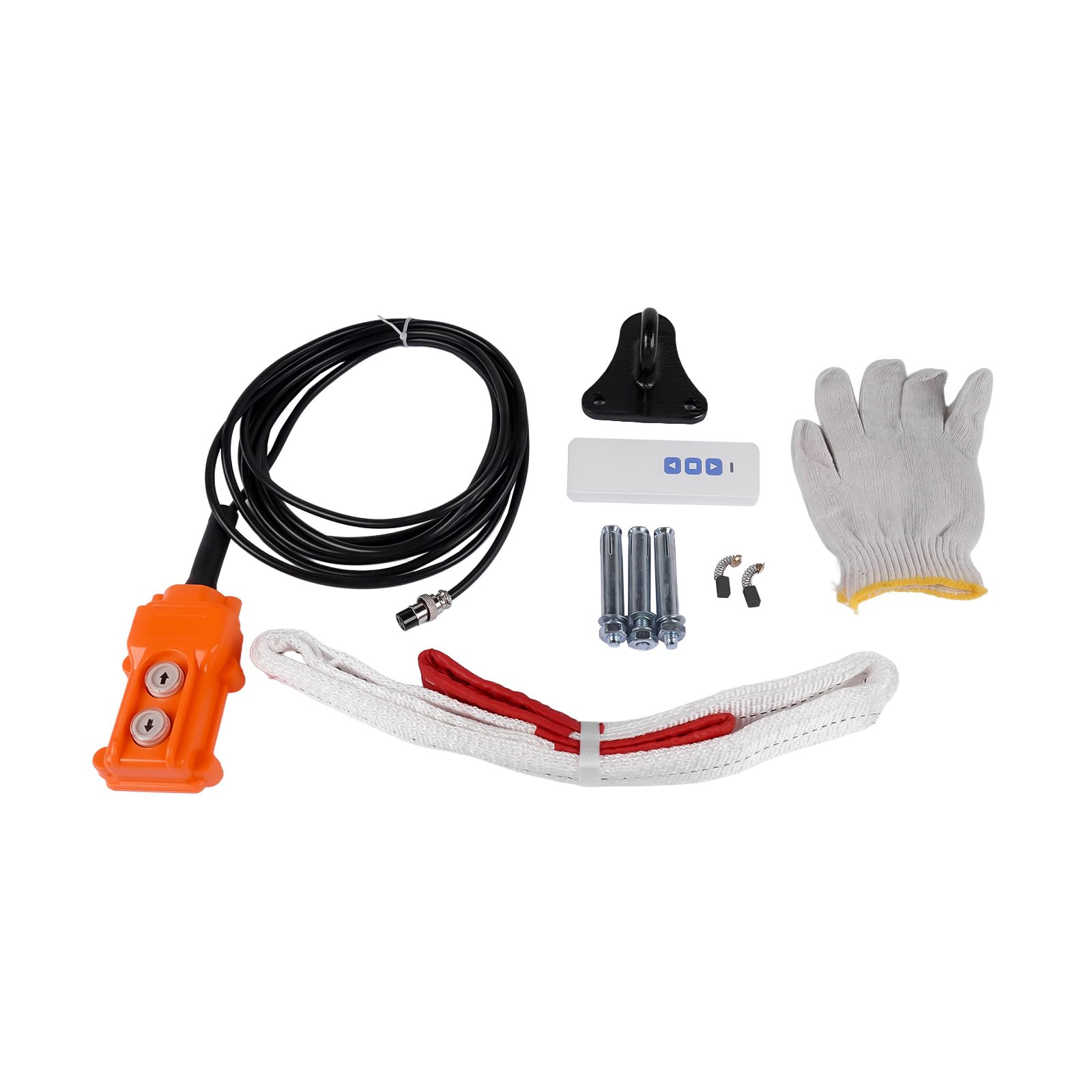 3 in 1 Paranco elettrico 500 kg 1500W Argano Elettrico Portatile con finecorsa a infrarossi migliorato per Garage Magazzini Costruzione Domestica, Blu