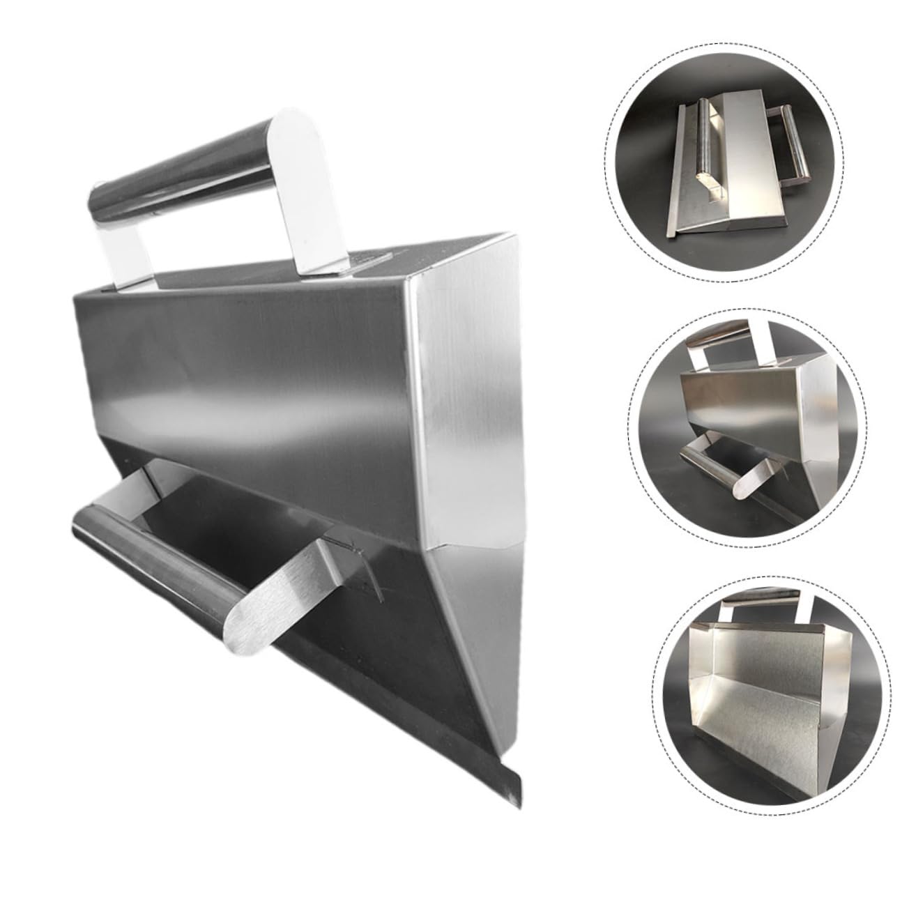 Lurrose Frattazzo per Rasatura in Acciaio Inossidabile, Attrezzo per Cemento e Lisciatura Pareti, Forma Unica, Uso Facile | Forma Unica, Design Ergonomico, Alta Resistenza e Tenacità, Lavori di Lisciatura Parete