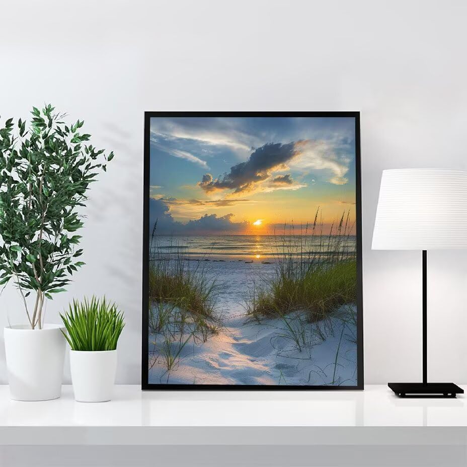 Kit point de croix cristal plage 60x80 cm idée cadeau DIY - 3