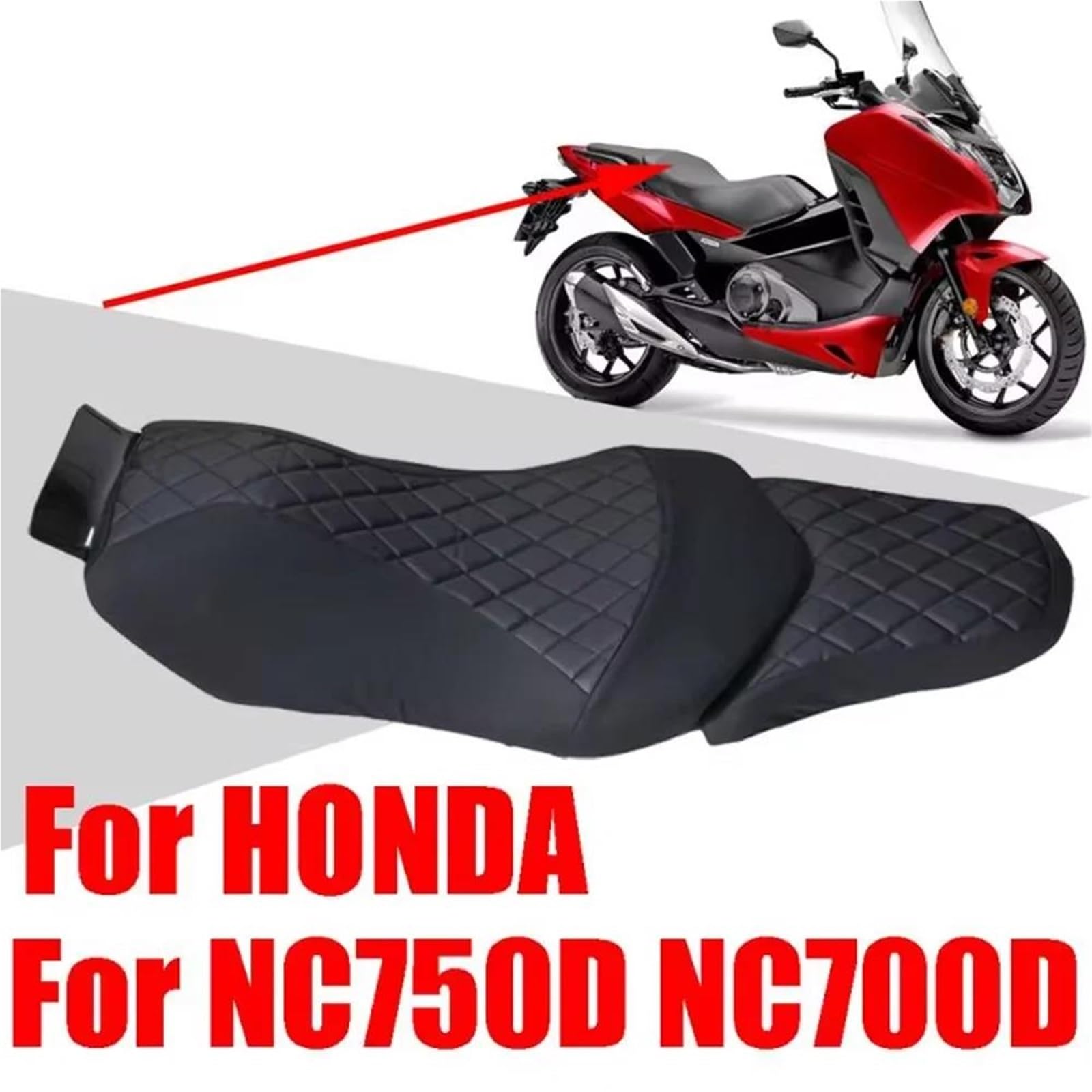 Parte a due ruote Accessori Coprisedile in pelle per moto Coprisedile di protezione per NC750D per NC700D