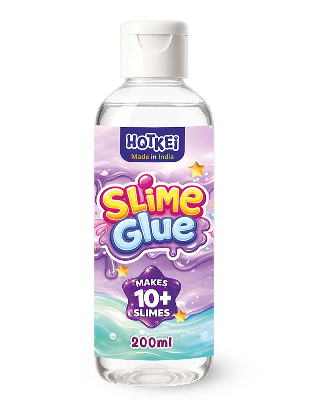 HOTKEI 200 ml Clear Slime Glue DIY Magic Jelly Putty Toy for Slime Making Maker kit Set Liquid Gel Games Birthday Gift Toys for Boys Girls Kids for Making Slime at Home 3 to 10 Years-image-35