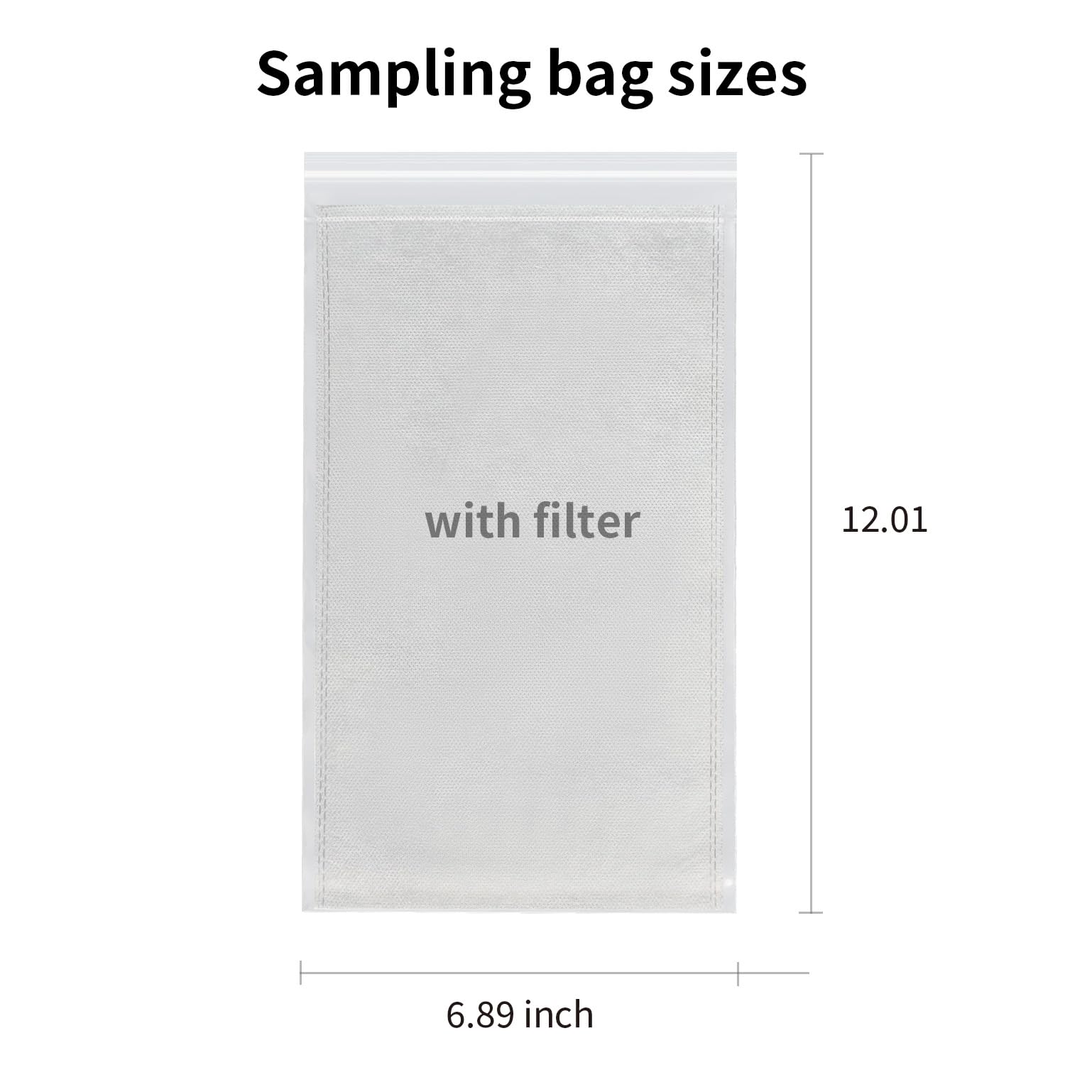 Food Test, Heavy-Duty Homogenizatory Bags For Lab Stomacher | 400 ml Leak-Proof, opakowanie 50, trwałe i odporne na rozdarcie (C20)