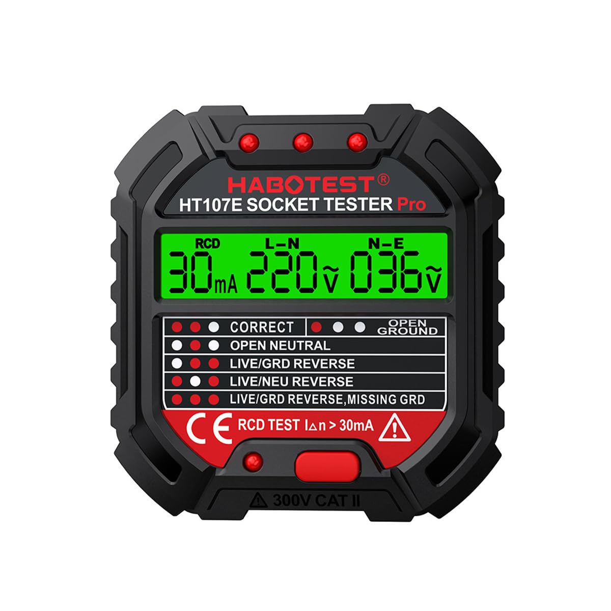 Tester Per Prese Di Corrente Tester Per Prese Di Corrente Con Display Di Tensione Presa Di Corrente 90-250 V Rilevatore Automatico Di Tensione Di Polarità Del Circuito Elettrico