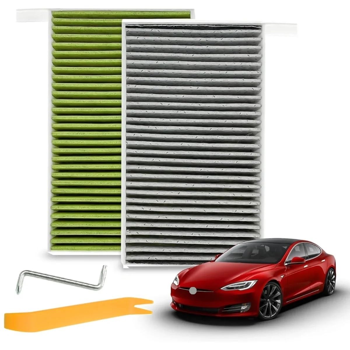filtro abitacolo Adatto per filtro abitacolo del condizionatore d'aria dell'aria dell'auto Tesla Model 3/ModelY con sostituzione carbone attivo