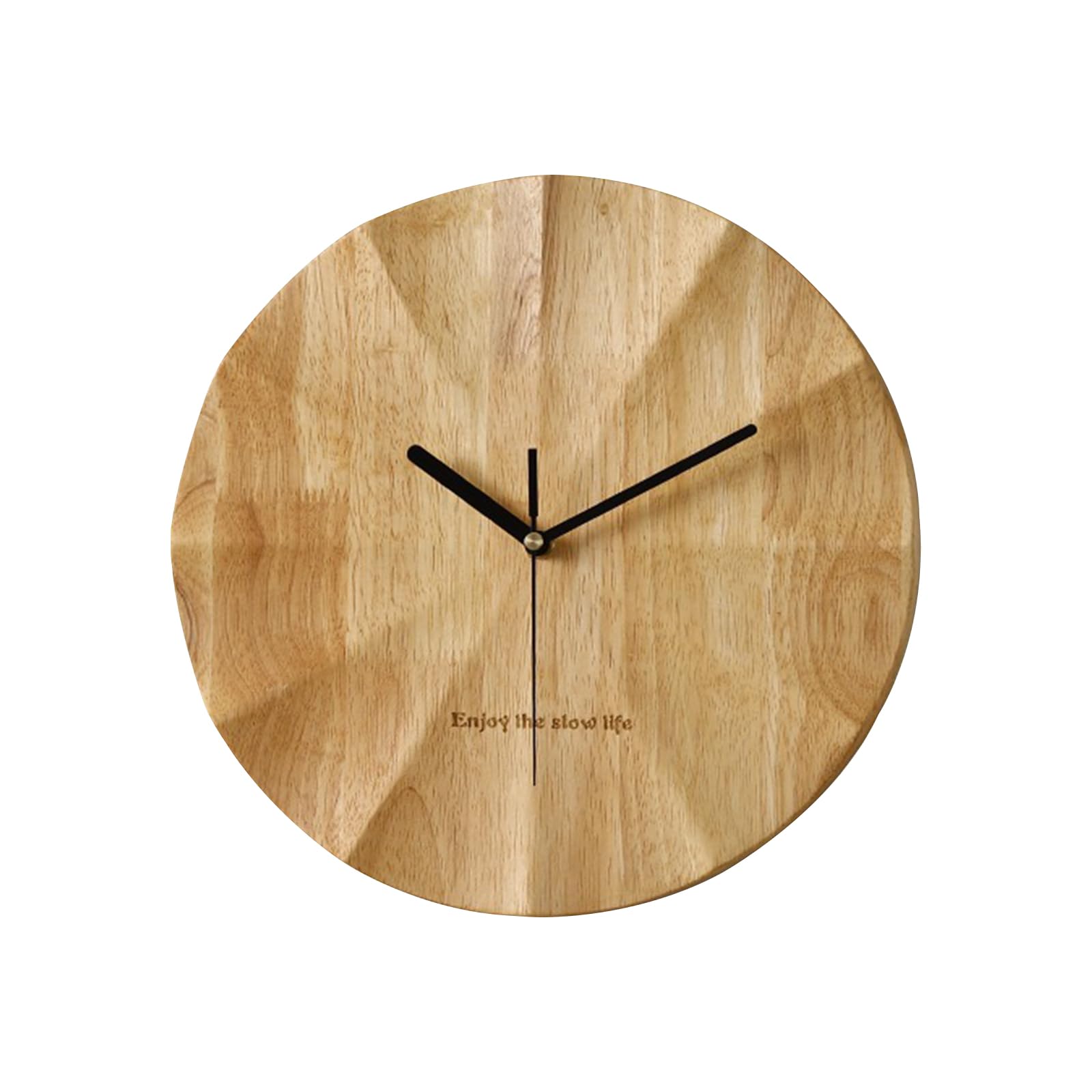 Ergocar Wanduhr, Modernes Minimalistisches Design Holzwanduhr Ruhig 30 cm (11,81 Zoll) Alle -Gesalidiertes Holz Geeignet Für Wohnzimmer, Schlafzimmer, Wand -Dekoration