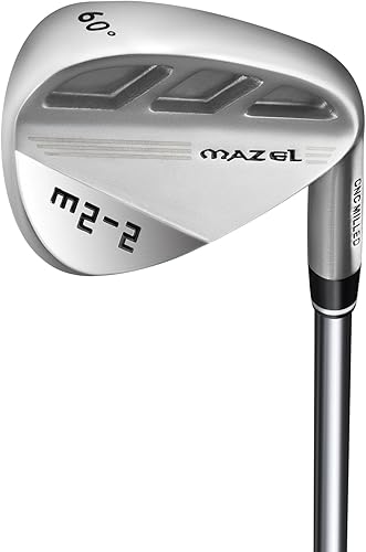 MAZEL M2-12 Series Cuña de golf forjada para hombres diestros Cuña de golf individual 52 56 60 grados, cara fresada para más giro