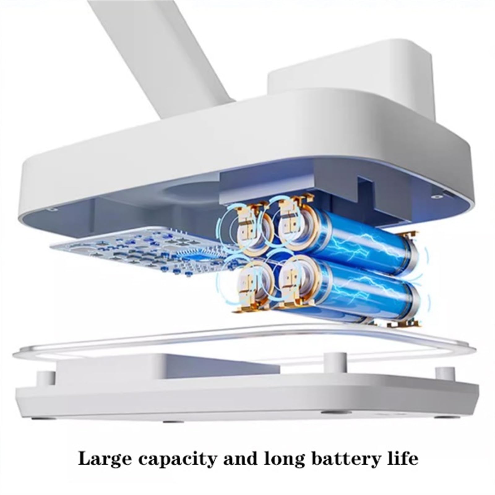 Lampe de bureau LED Lampe de bureau, lampes de bureau en forme d'arc lunaire for le bureau à domicile, lampe de bureau LED à commande tactile avec porte-stylos amovibles, 3 couleurs de lumière et grad