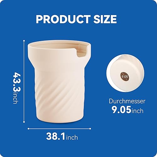 Miniatura 6 de Botas altas de silicona para vaso Stanley de 40 onzas, accesorios para Stanley Cup de 40 onzas, protector inferior completo, antideslizante (gris,