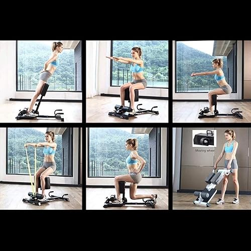 Miniatura 4 de Deluxe multifunción Deep Sissy - Banco para sentadillas, gimnasio en casa, estación de entrenamiento, máquina de ejercicio para piernas, color negro