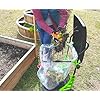 Bosmere All Purpose Garden Cart, Adjustable Collapsible Yard Waste Can, Portable Trash Bin