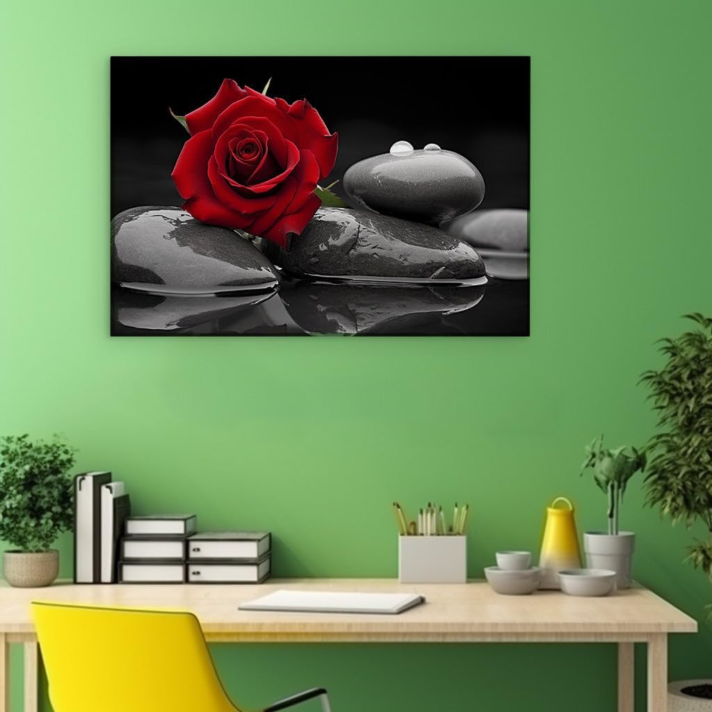 Canvas for Living room. Sunset Sway Romance Dancing on Shores of Serenity, 27 x 18 inch Canvas Wall Art - Contemporary Masterpieces - Modern Home Decor - 69x46 cm (27x18 inch)