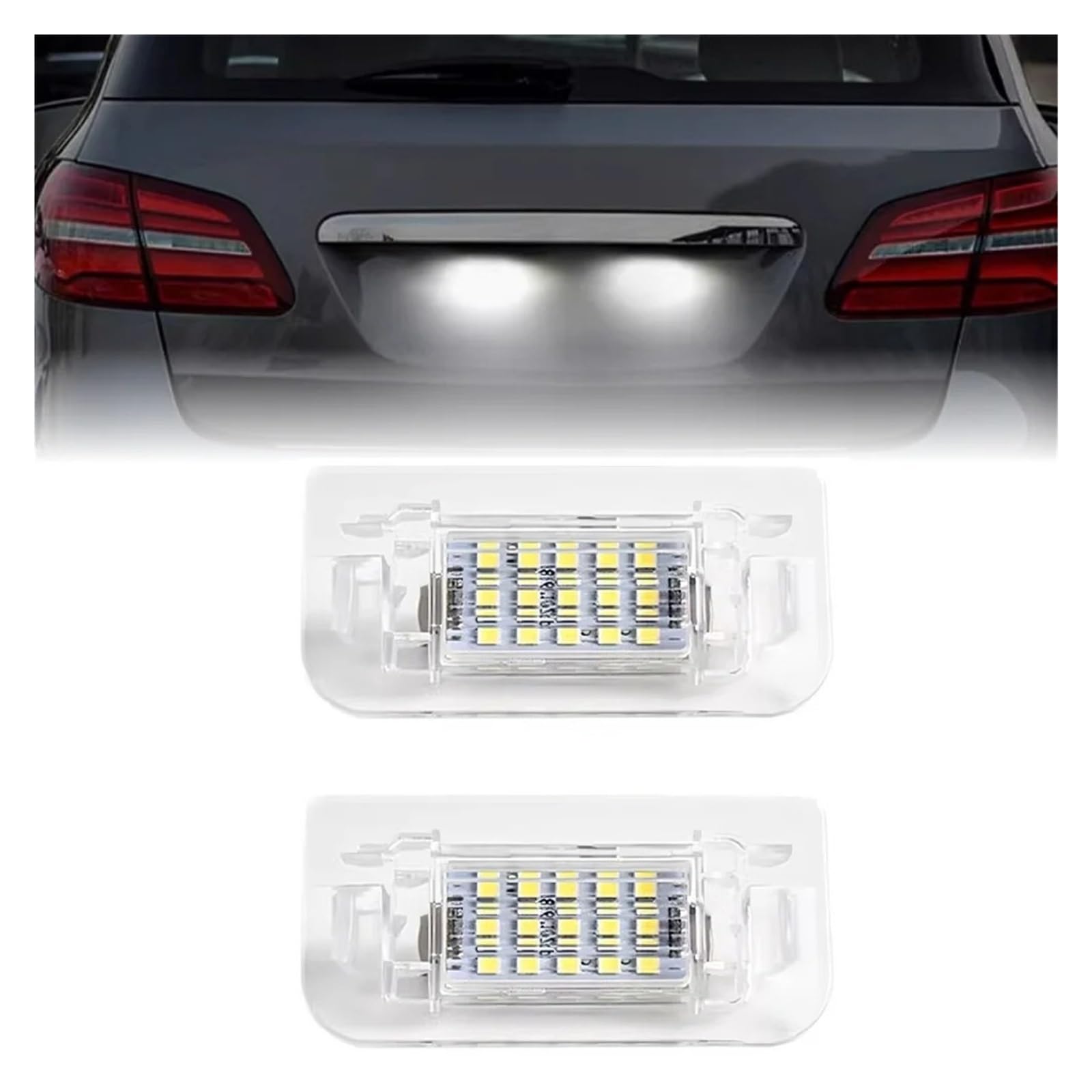 Pack De 2 Luces LED Canbus Para Matrícula De Mercedes Clase B W246 Y W242 | WF, Fácil Instalación