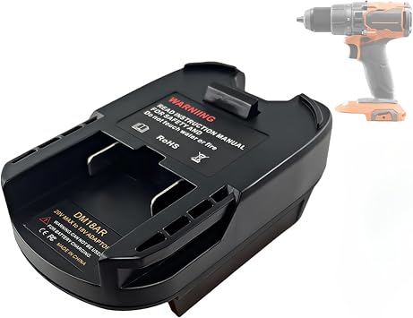 Battery Adapter for Ridgid AEG 18V Tools, Convert for DeWALT 20V & for Milwaukee M18 18V Battery to for Ridgid 18V Cordless Power Tools Converter