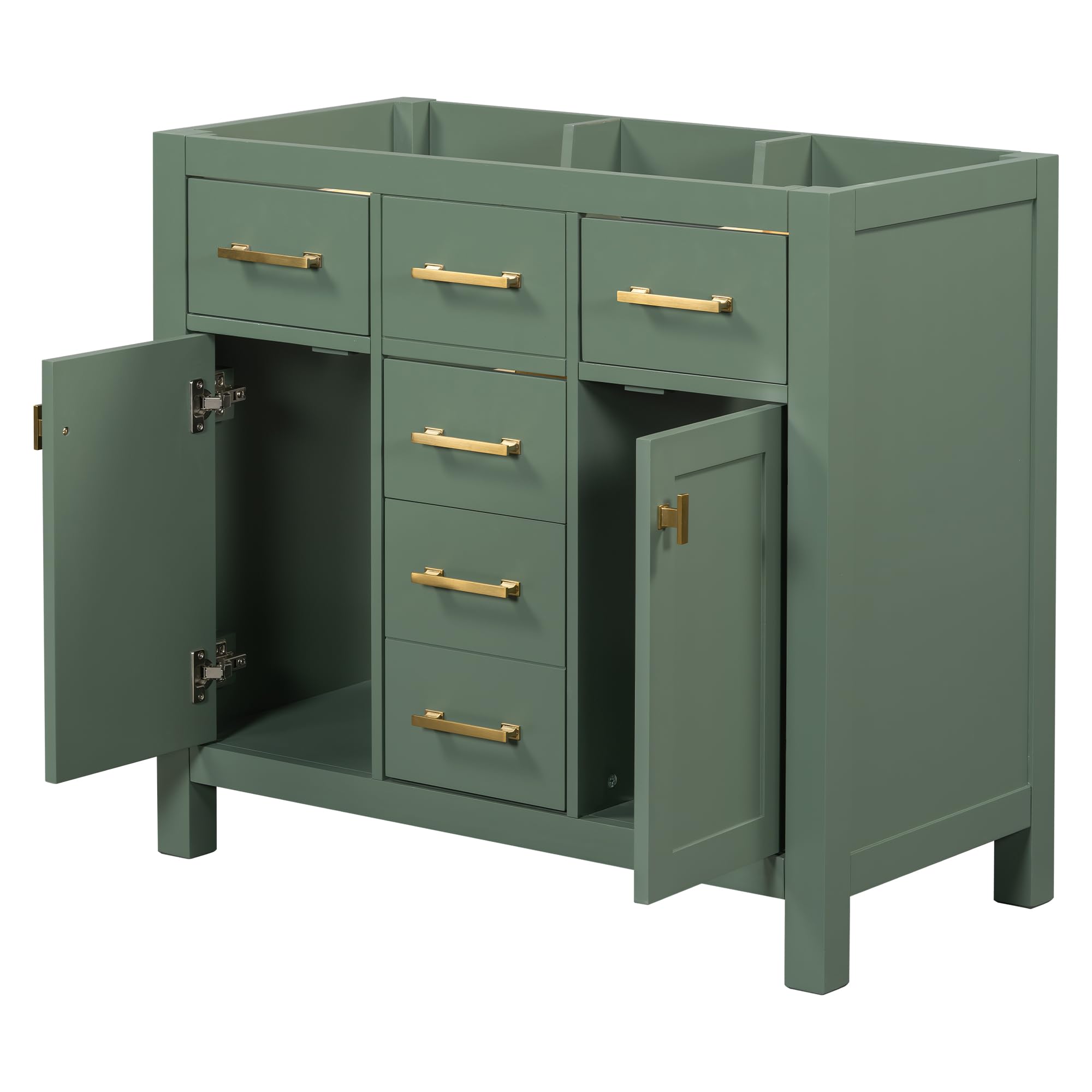 Amazon.com: Merax 36 in Bathroom Vanity Without Sink| 4 Drawers,2 Doors ...