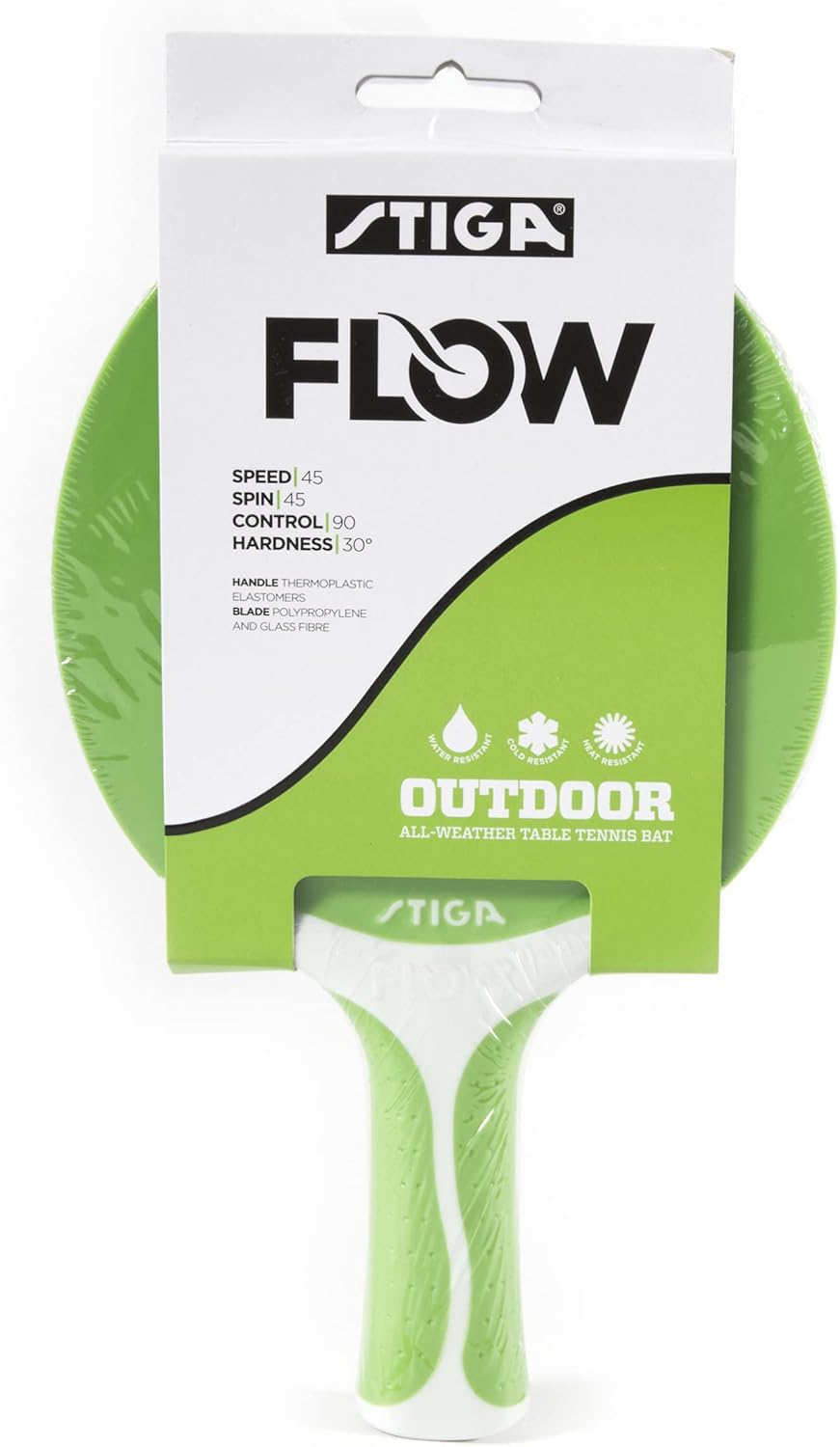 STIGA Flow Outdoor 2-Player Table Tennis Set Includes Two Outdoor Rackets and Two Outdoor Balls
