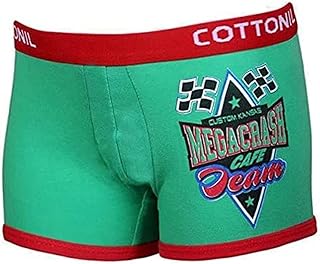 بوكسر تربو للأولاد لعمر 5-6 سنوات من قطونيل، أخضر، (عبوة من 6 قطع)