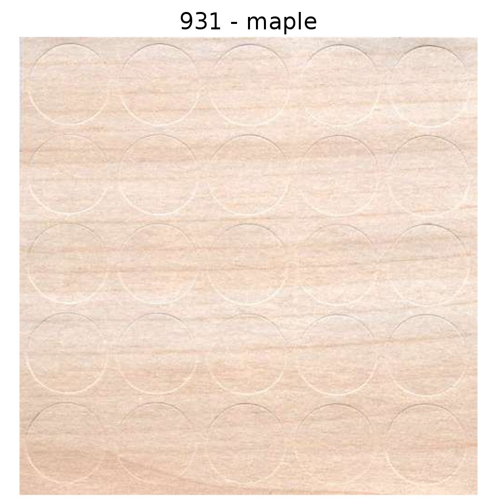 Self adhesive decorative screw cover caps 14mm - 25 pcs (931 Maple)