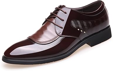 Scarpe Classiche Da Uomo Derby In Pelle Brogue Scarpe Da Punta A Punta  Stringate Un Paio Di Scarpe Da Festa Da Cerimonia Da Uomo Da Cerimonia :  Amazon.it: Scarpe e borse