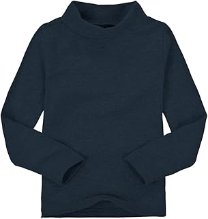 Niños para Niños Cuello Alto De Manga Larga Algodón De Camisetas Tops tee Shirt
