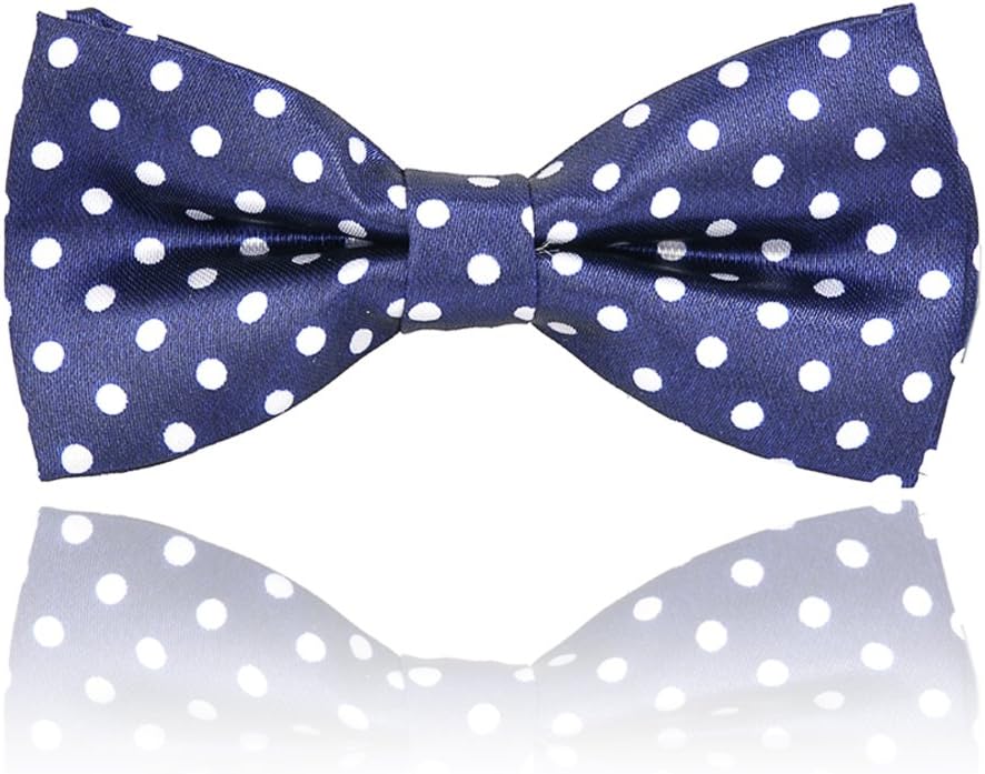 FDDealz - Kid's Fashion Handsome Style Spot Satin Bow Tie Cravat Spot Printed