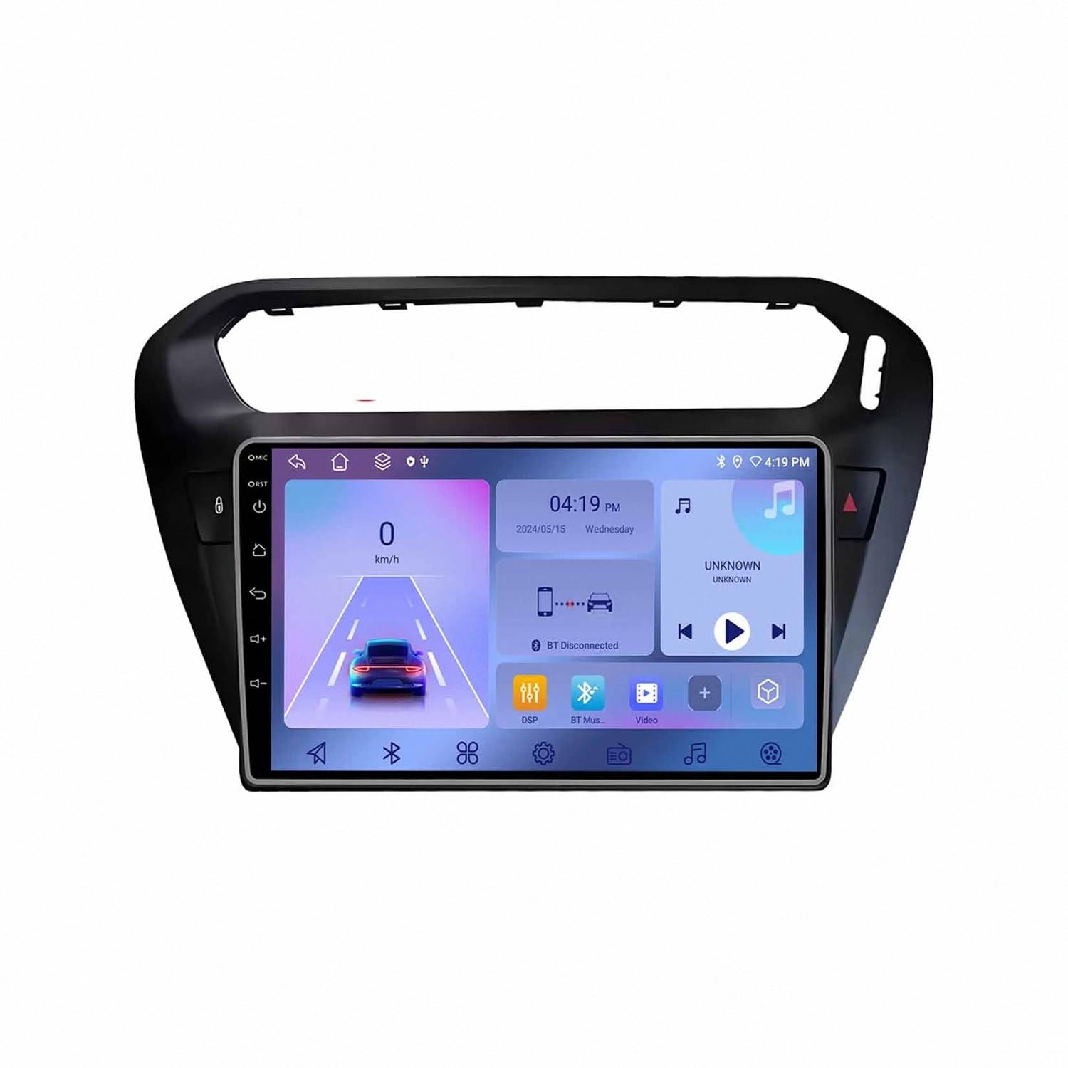 Radio Coche 2 DIN con Pantalla Táctil y Cámara Trasera para Citroen Elysee 8