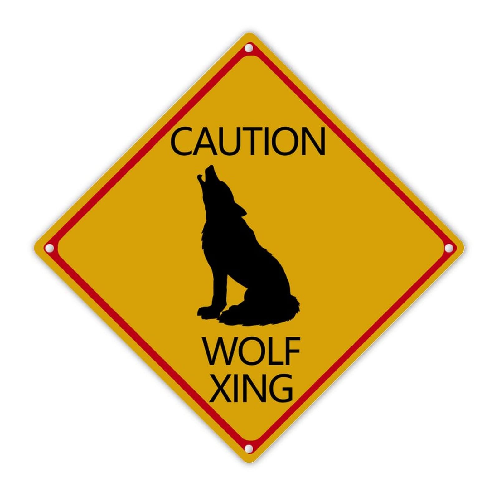 Bulldog Xing - Targa in latta con scritta Welcome Street, in