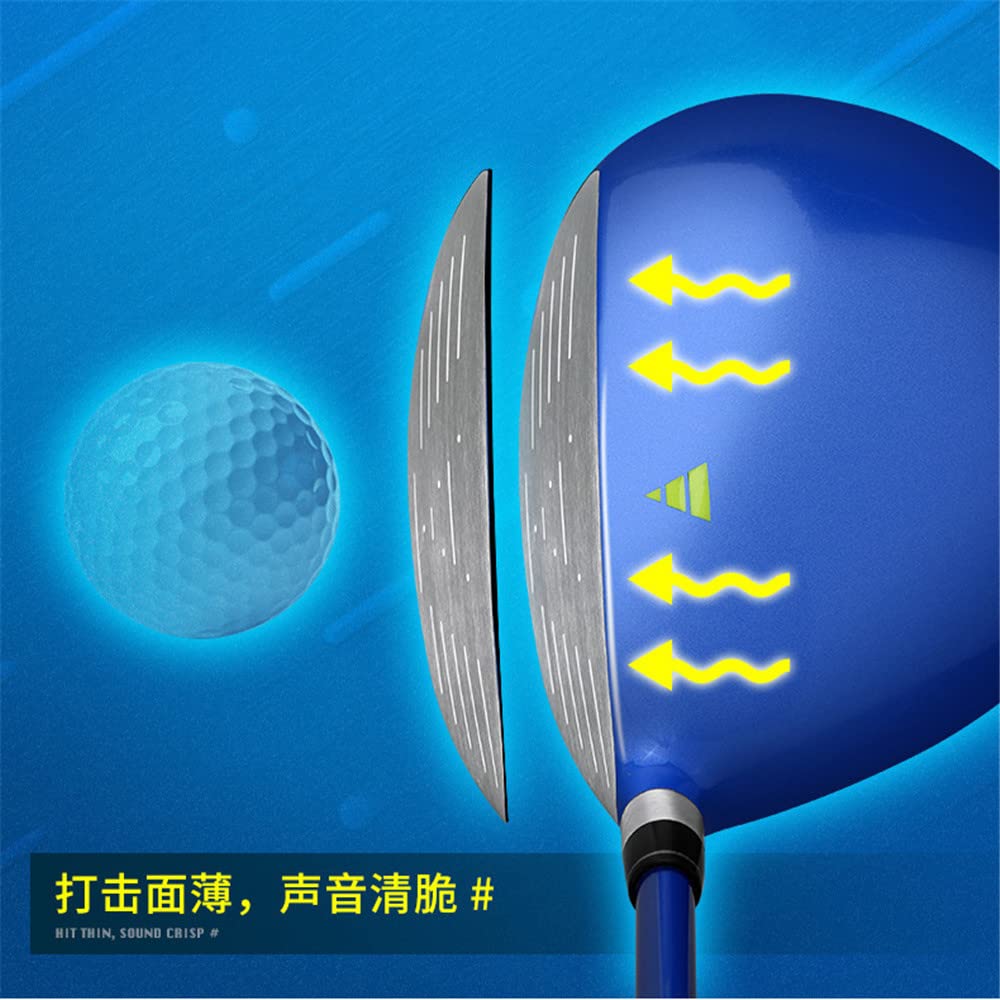 Junior Golf Fairway Wood Diestro # 1 Madera/Palo híbrido Eje de Grafito Driver con Headcover para niños y niñas Entrenamiento de Golf Deportes