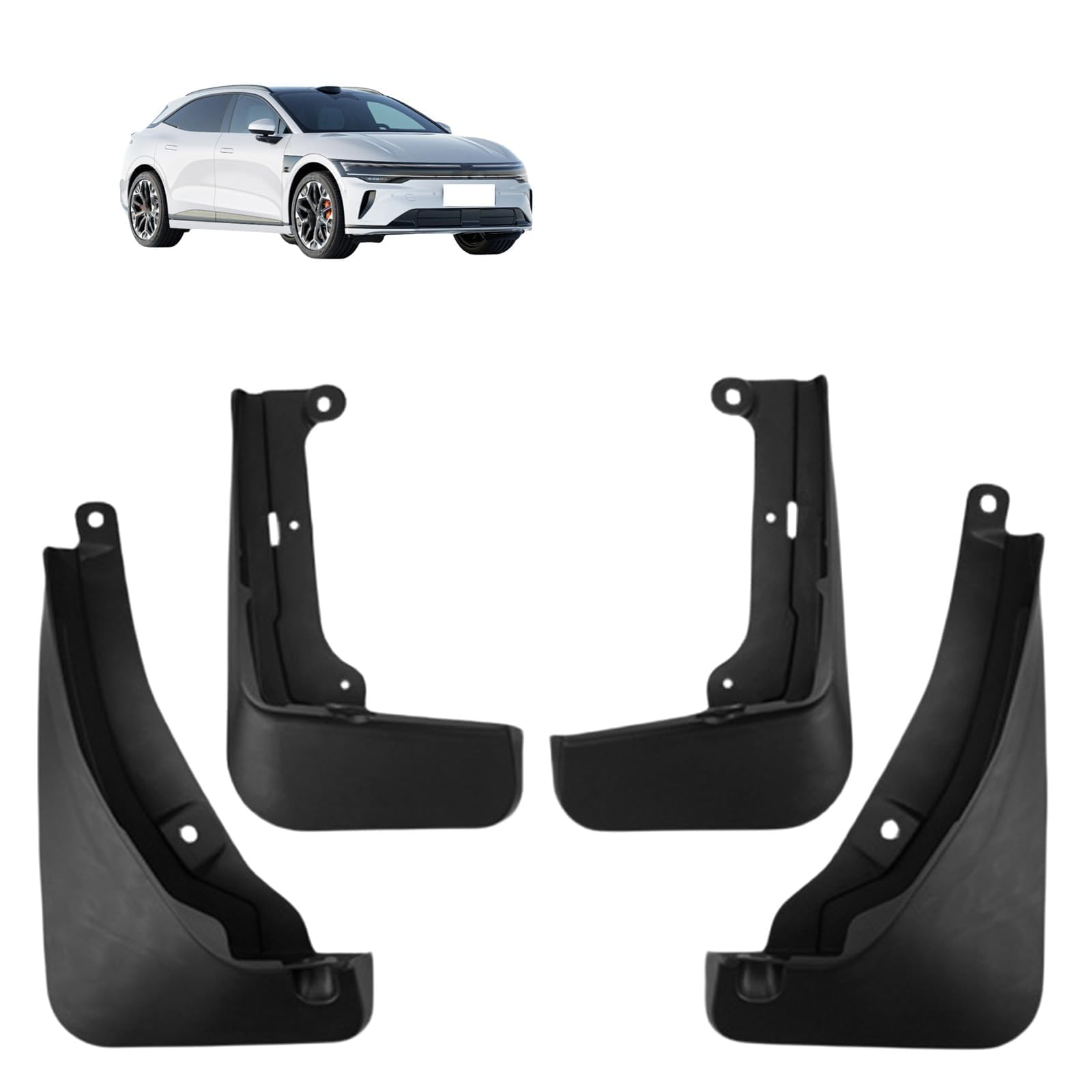 NYSLDSCO 4Pcs Premium Mud Flaps for Zeekr 007 GT 2025 Front and Rear Splash Guards Durable Mudguards Protection Against Road Debris