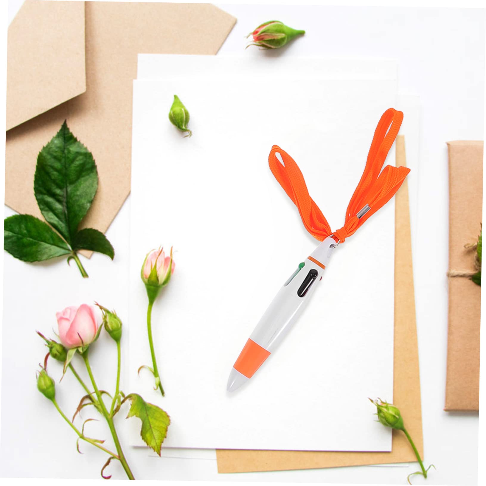 20pezzi Penne Lanyard Penne Retrattili Per Scrittura Per Studenti e Insegnanti