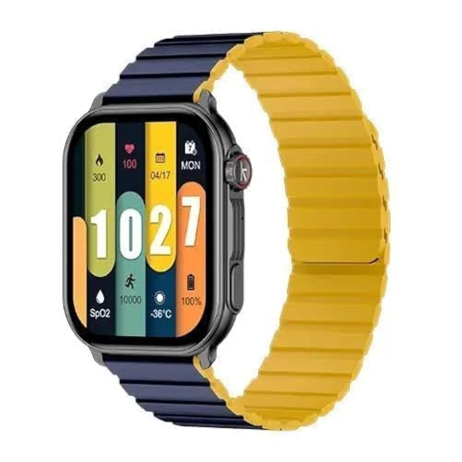 Kieslect Ks Pro Smartwatch front view menunjukkan paparan dan tali.